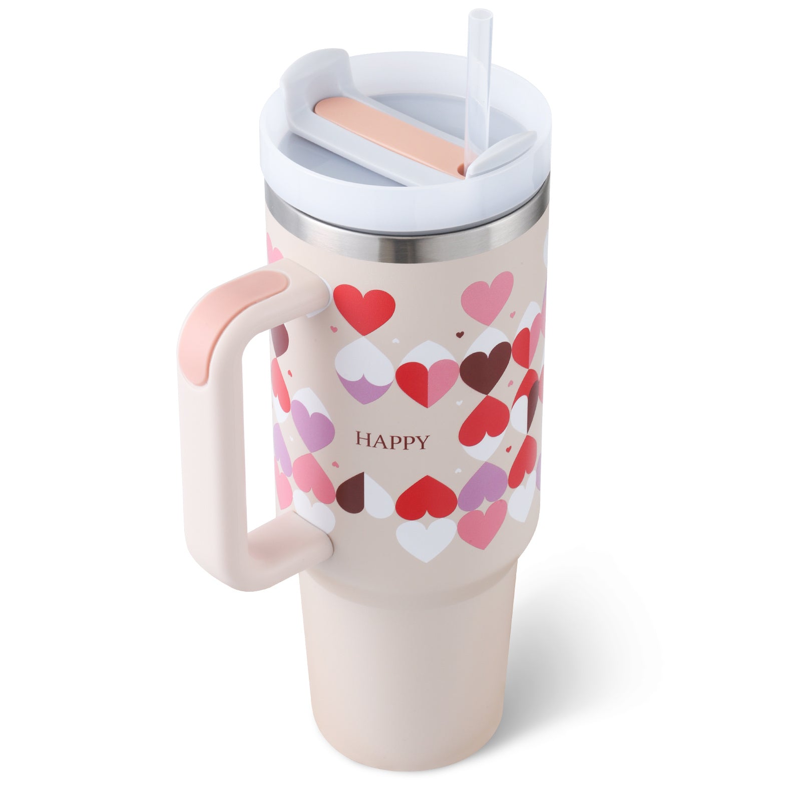 Vaso térmico con asa y tapa anti-derrames (1.200 ML / 40 Oz)