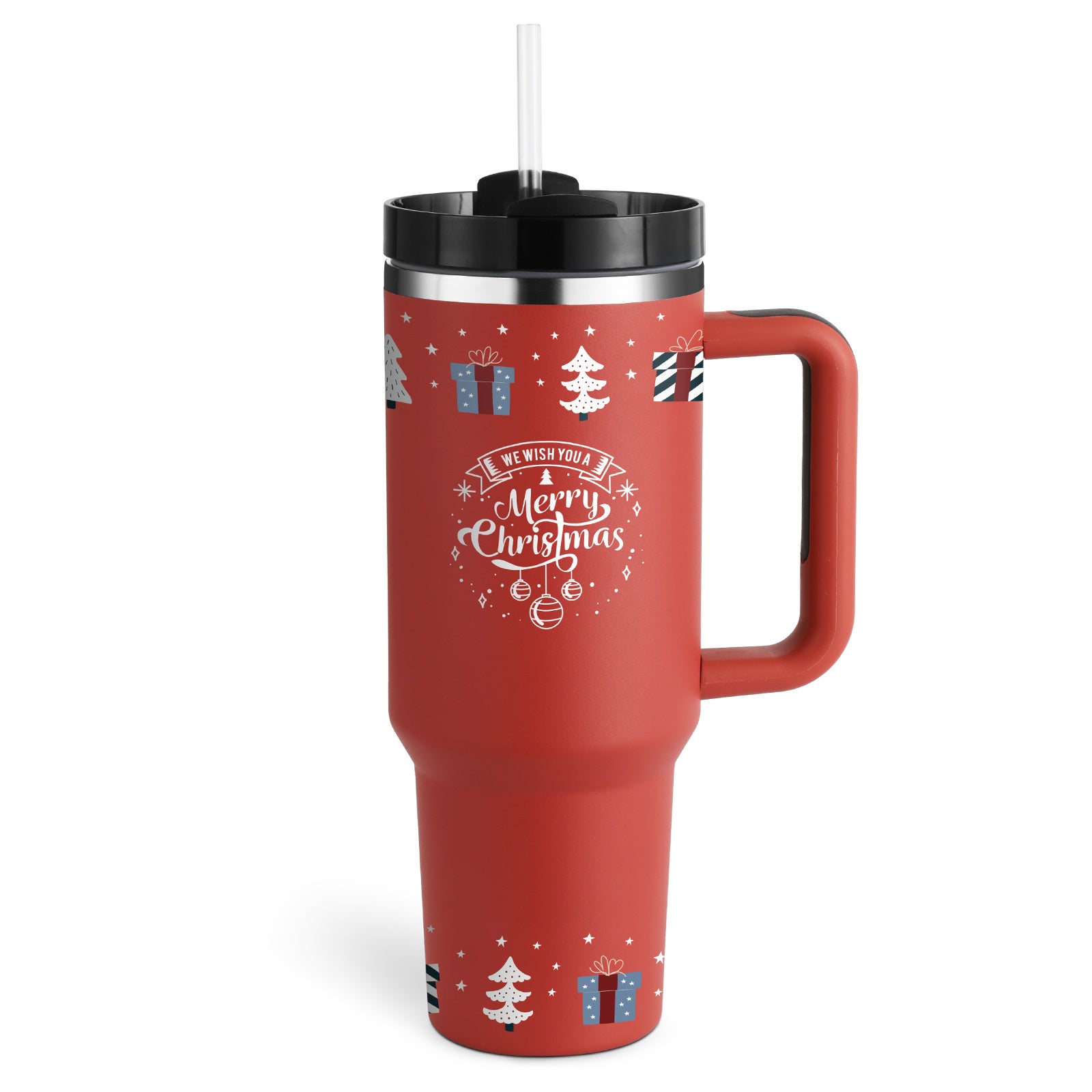 Vaso térmico con asa y tapa anti-derrames (1.200 ML / 40 Oz)