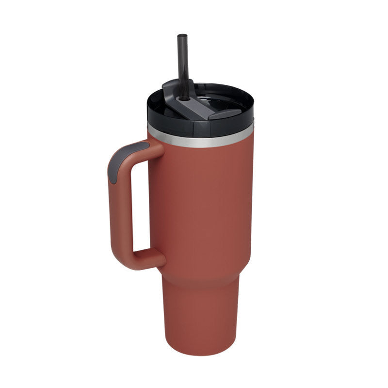 Vaso térmico con asa y tapa anti-derrames (1.200 ML / 40 Oz)
