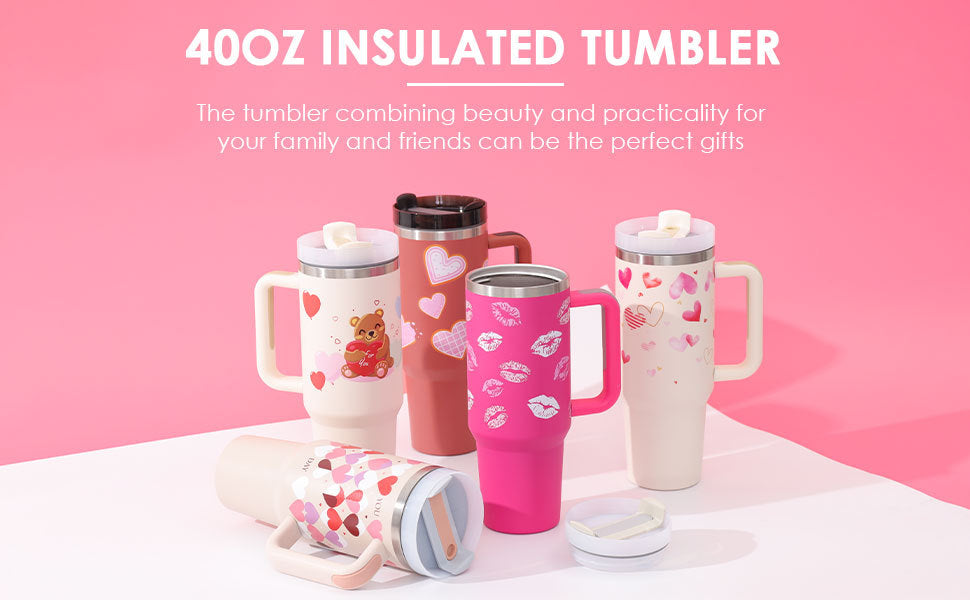 Vaso térmico con asa y tapa anti-derrames (1.200 ML / 40 Oz)