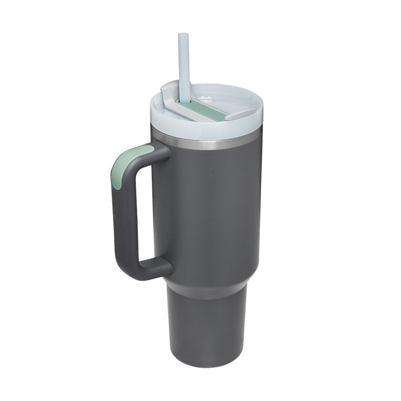 Vaso térmico con asa y tapa anti-derrames (1.200 ML / 40 Oz)