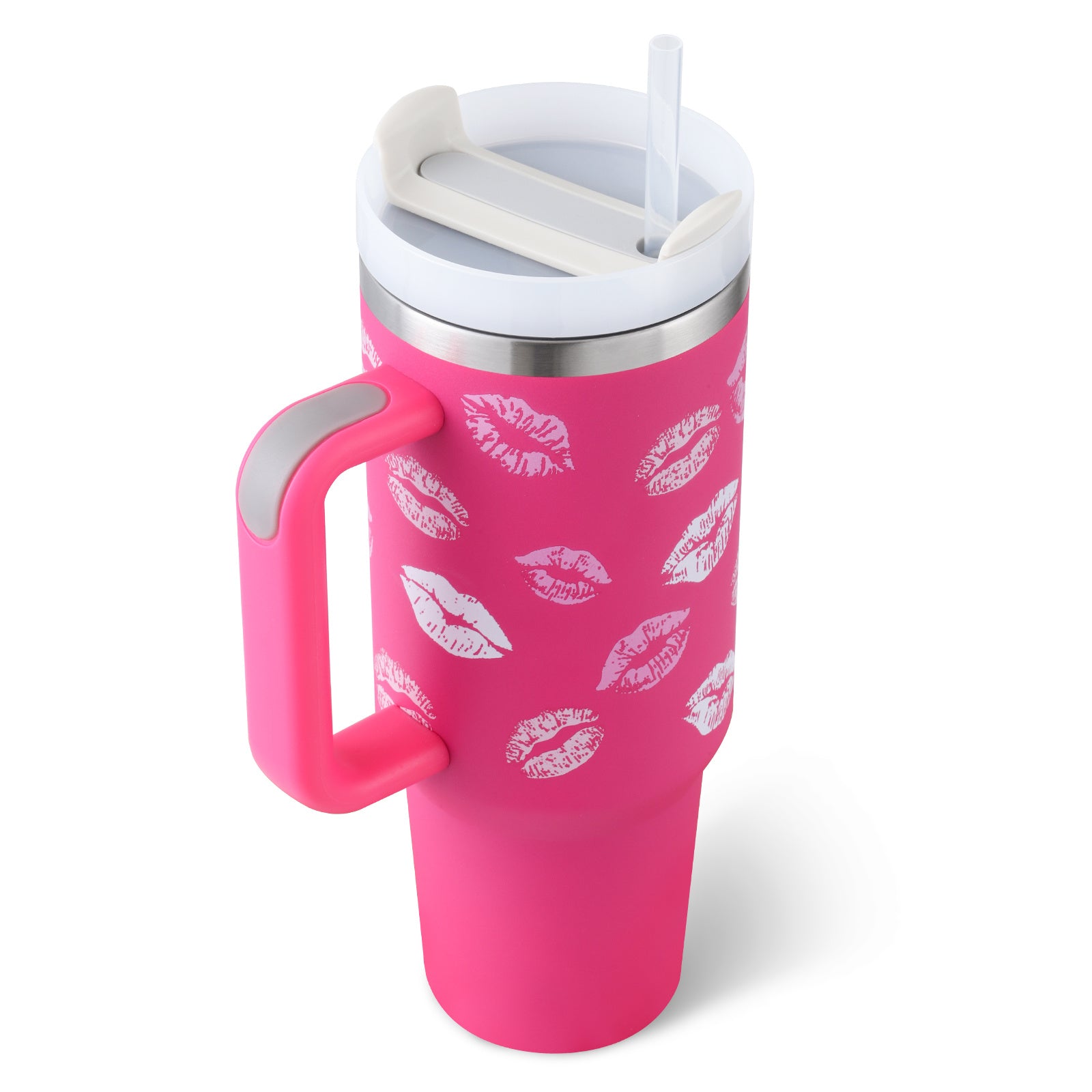 Vaso térmico con asa y tapa anti-derrames (1.200 ML / 40 Oz)
