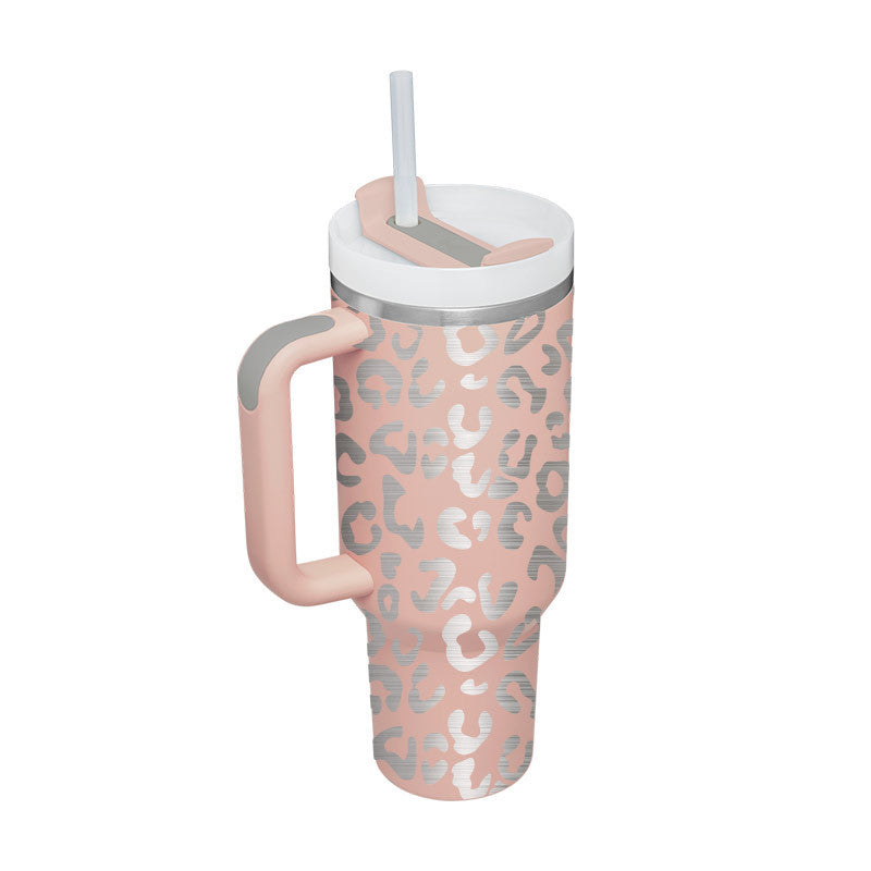 Vaso térmico con asa y tapa anti-derrames (1.200 ML / 40 Oz)