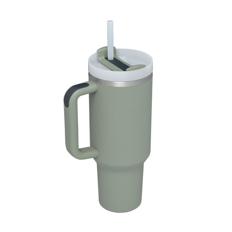 Vaso térmico con asa y tapa anti-derrames (1.200 ML / 40 Oz)
