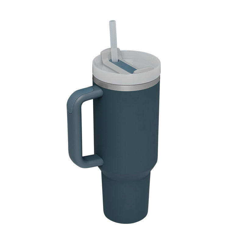 Vaso térmico con asa y tapa anti-derrames (1.200 ML / 40 Oz)